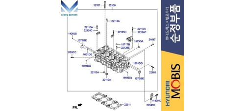 mobis head cylinder engine d4fa d4fb kia hyundai 2010-20